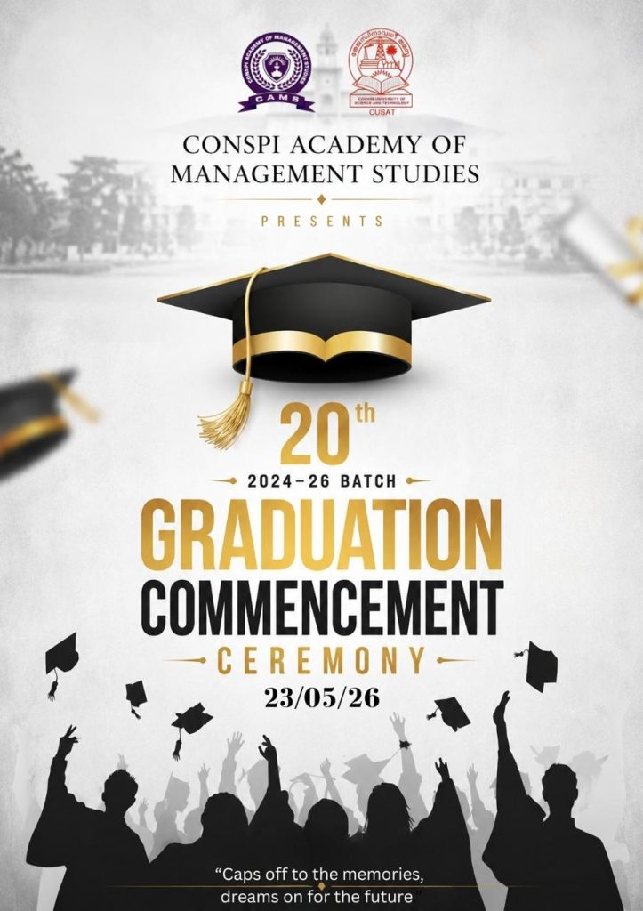 CAMS to Organise the 20th Convocation Ceremony for MBA Graduating Batch